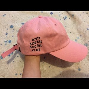 Anti Social Social Club pink ball cap